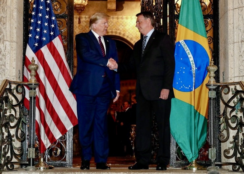 Trump e Bolsonaro nos Estados Unidos em 2019