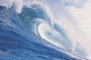 Onda perfeita para o surfe
