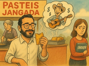 Shows de R$800 mil no Festival do Pastel contrastam com sal&aacute;rios atrasados de educadores