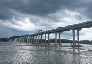 Constru&ccedil;&atilde;o da maior ponte de Mato Grosso alcan&ccedil;a 60% de execu&ccedil;&atilde;o no Rio Juruena