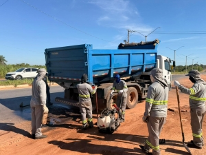 Mutir&atilde;o recupera 4,9 mil buracos em Cuiab&aacute; em quatro dias