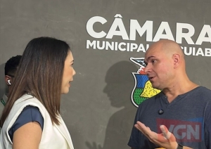 Bate-boca entre Abilio e Maysa marca coletiva de imprensa na C&acirc;mara de Cuiab&aacute;